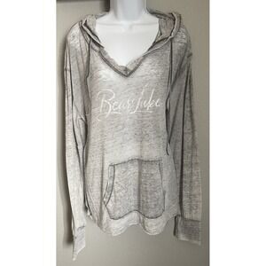 Avalon Apparel‎ Womens Gray Lightweight Hoodie Size XL Utah Bear Lake